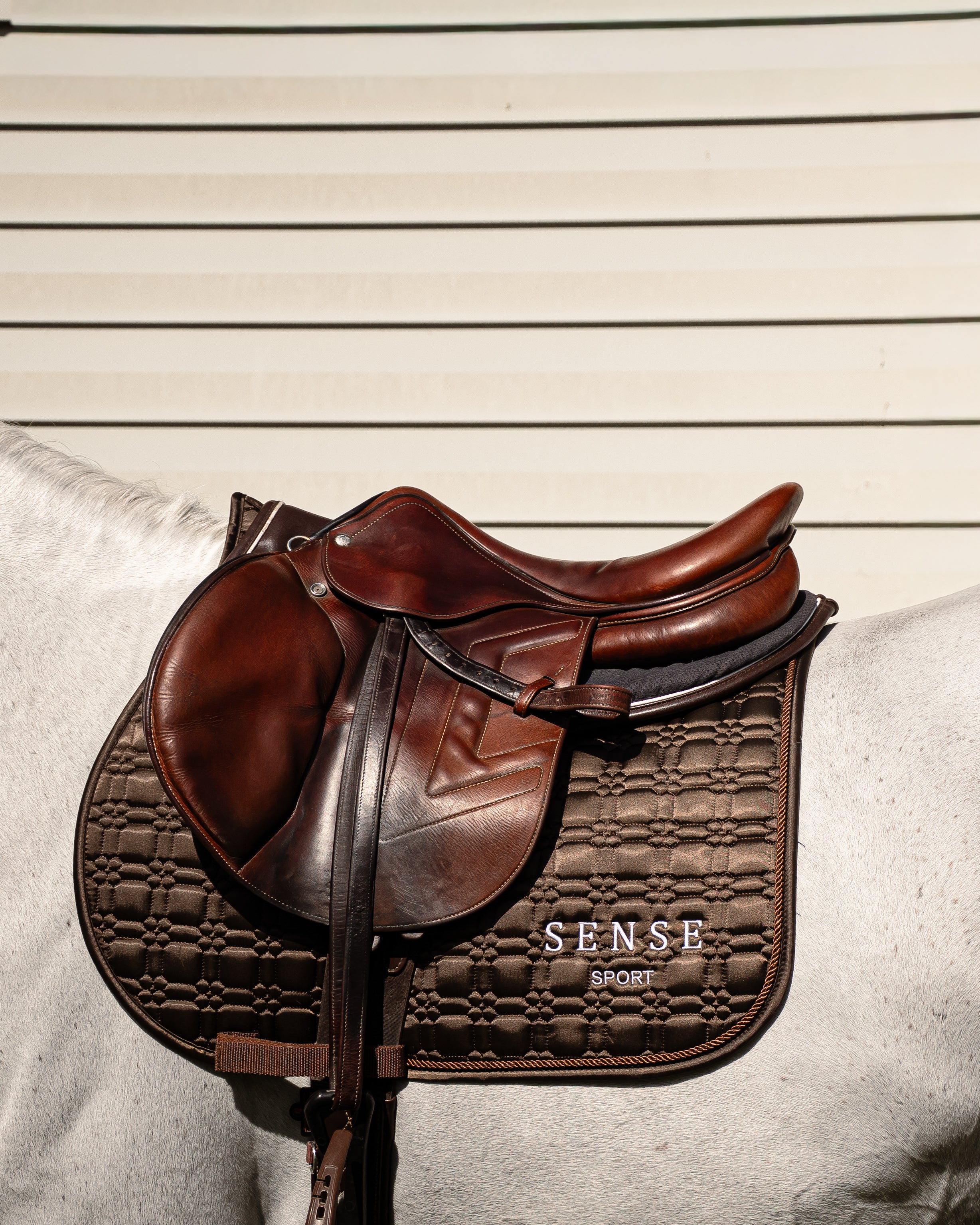 Sense Satin Saddle Pad Deep Brown