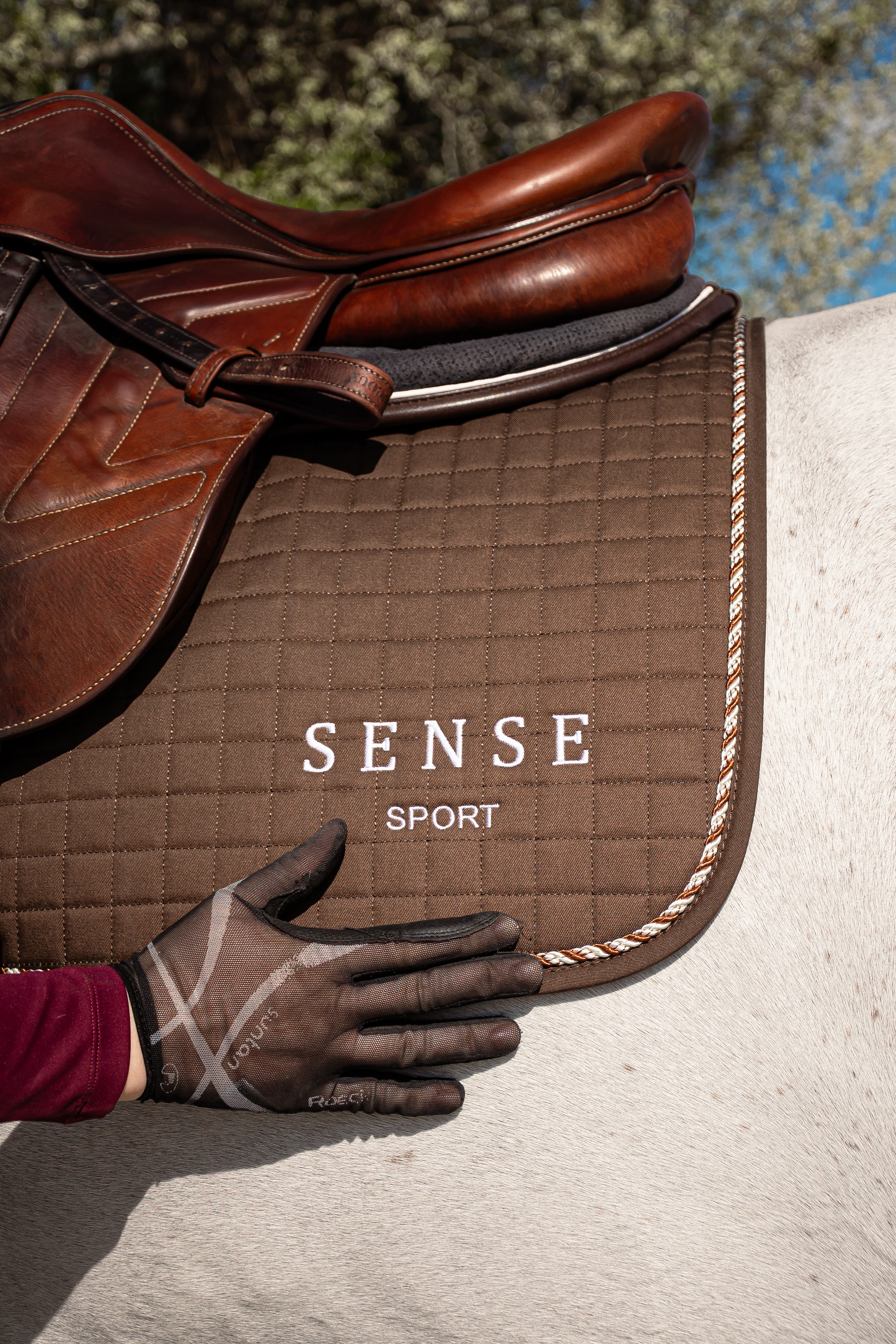 Sense Essential Saddle Pad Deep Brown