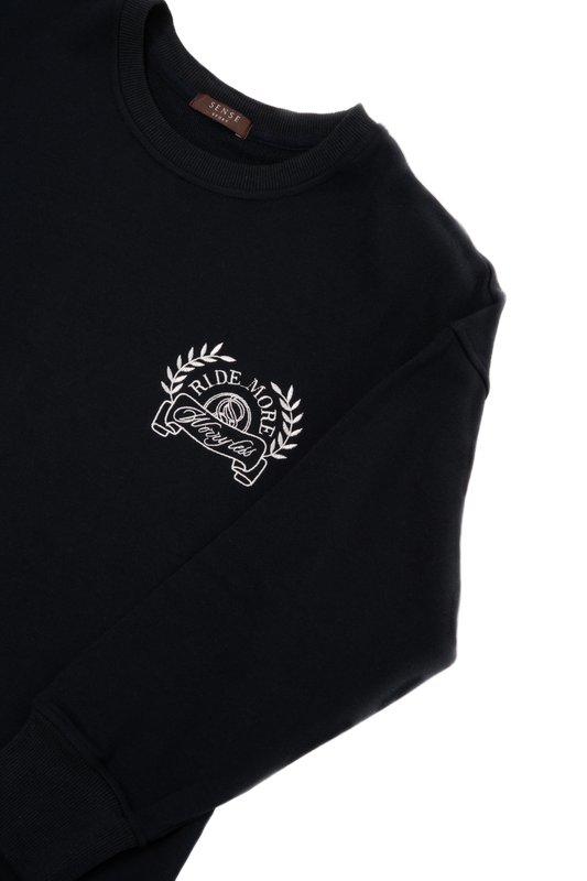 Ride More Sweatshirt (Navy Blue)