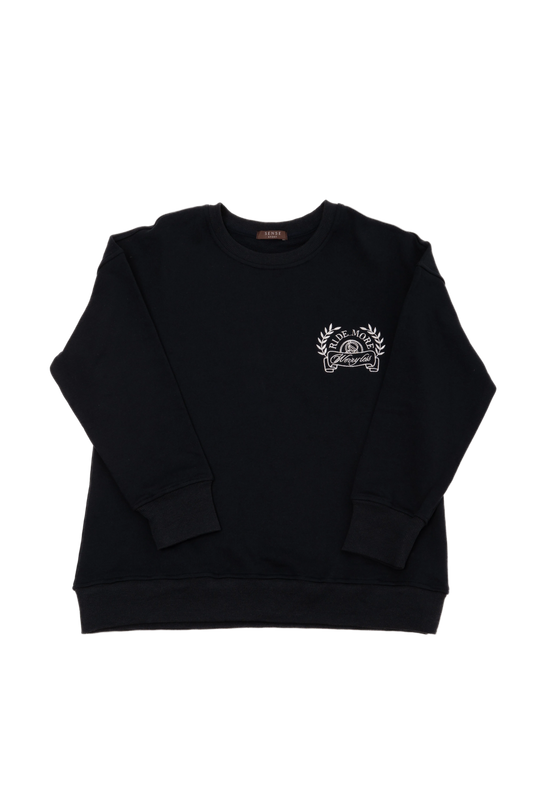 Ride More Sweatshirt (Navy Blue)