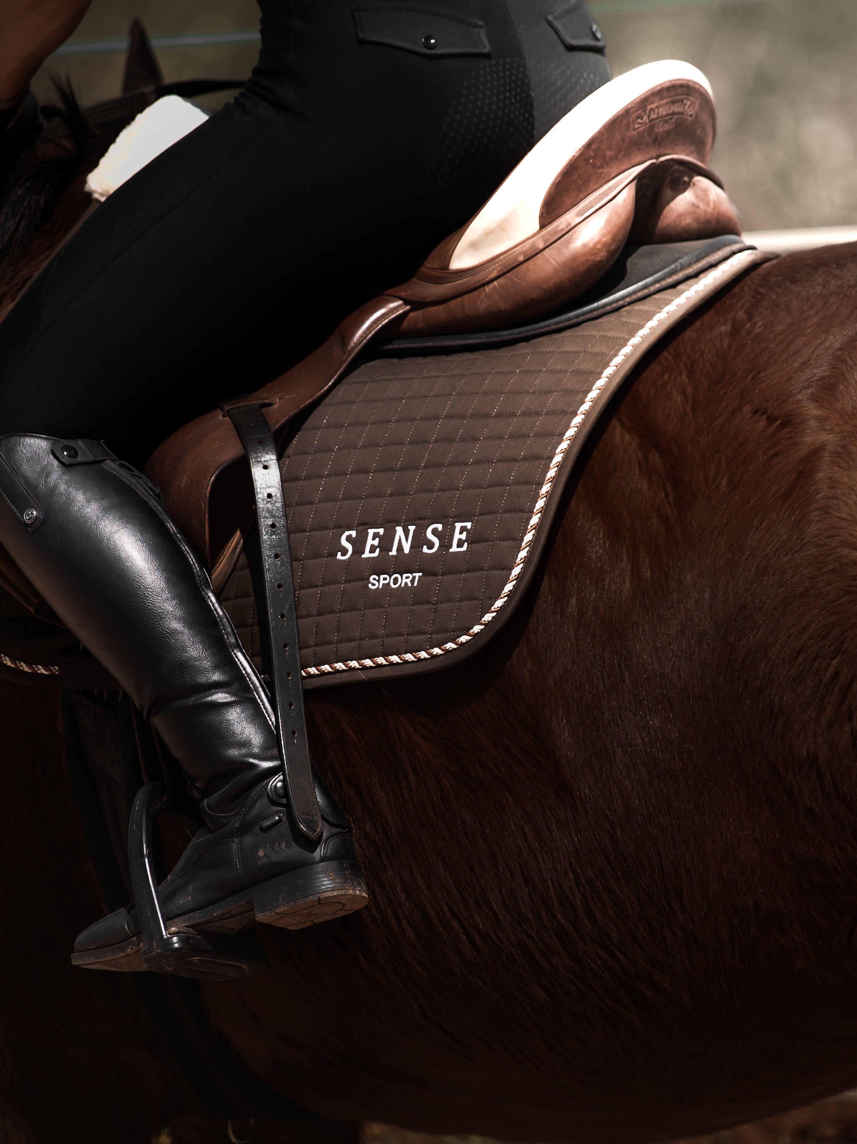 Sense Essential Saddle Pad Deep Brown