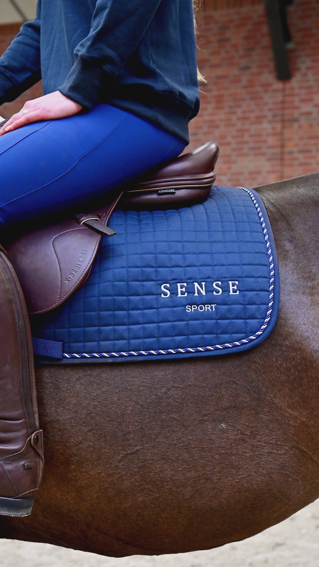 Sense Essential Saddle Pad Navy Blue